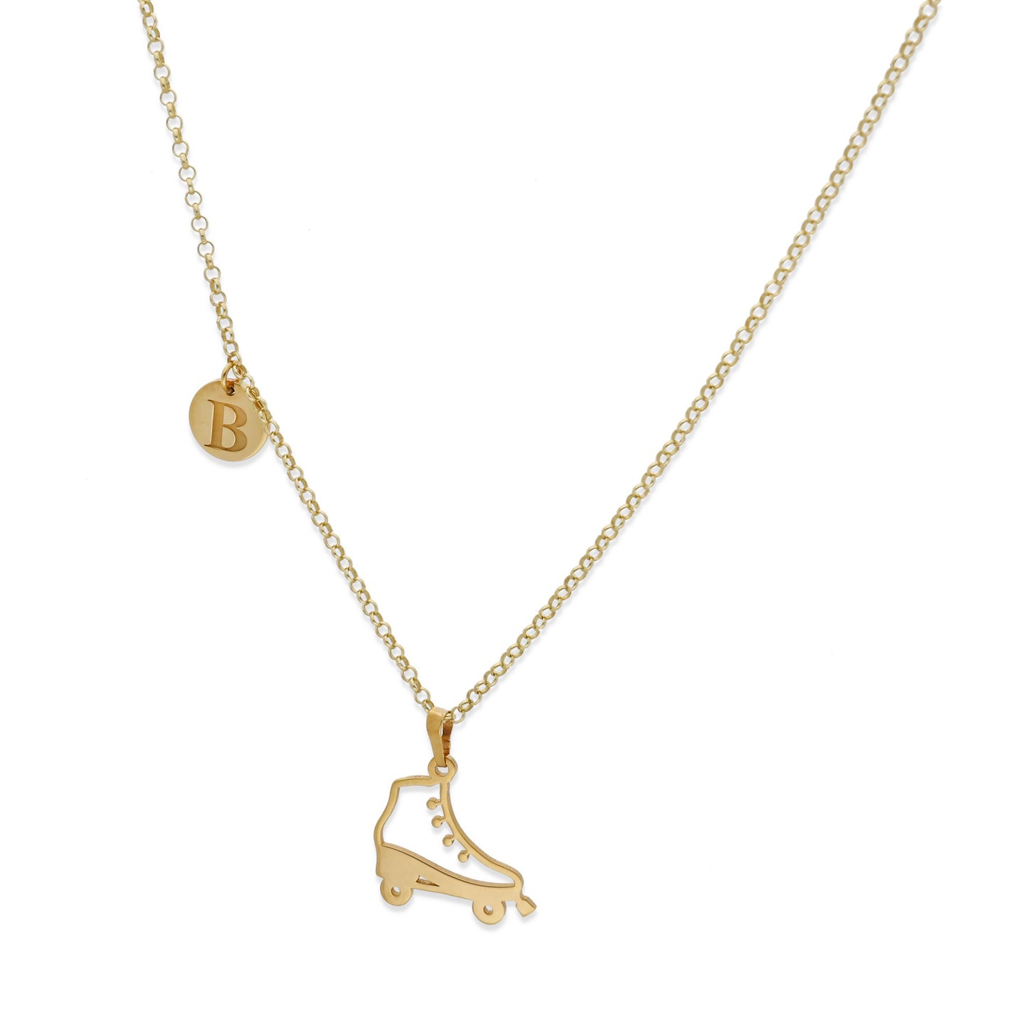 Colgante Patinaje en Plata de Ley 925 y baño Oro 18k