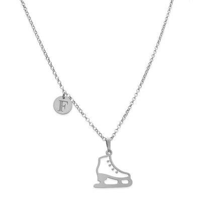 Colgante Patinaje sobre Hielo en Plata de Ley 925 y baño Oro 18k