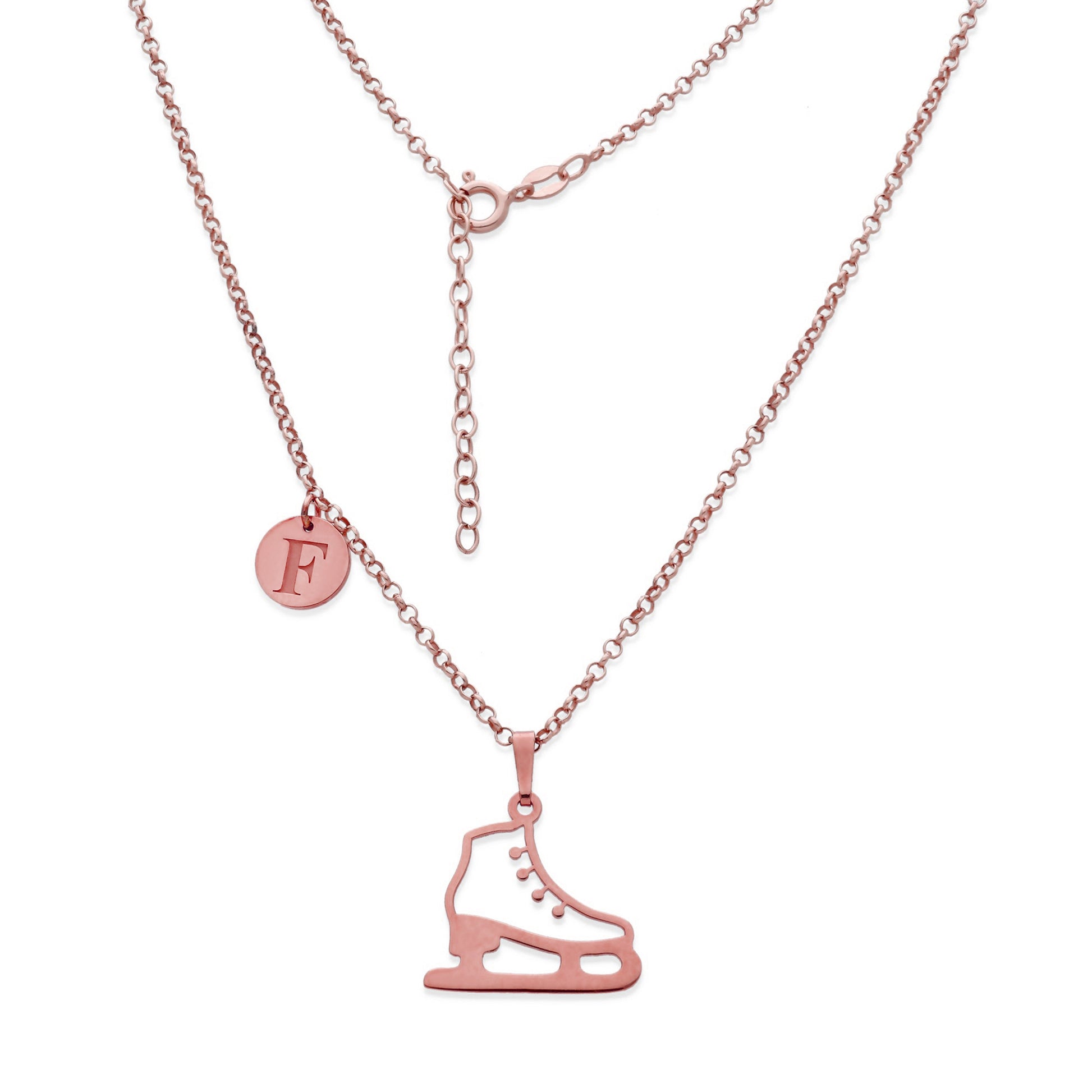 Colgante Patinaje sobre Hielo en Plata de Ley 925 y baño Oro 18k