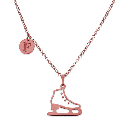 Colgante Patinaje sobre Hielo en Plata de Ley 925 y baño Oro 18k