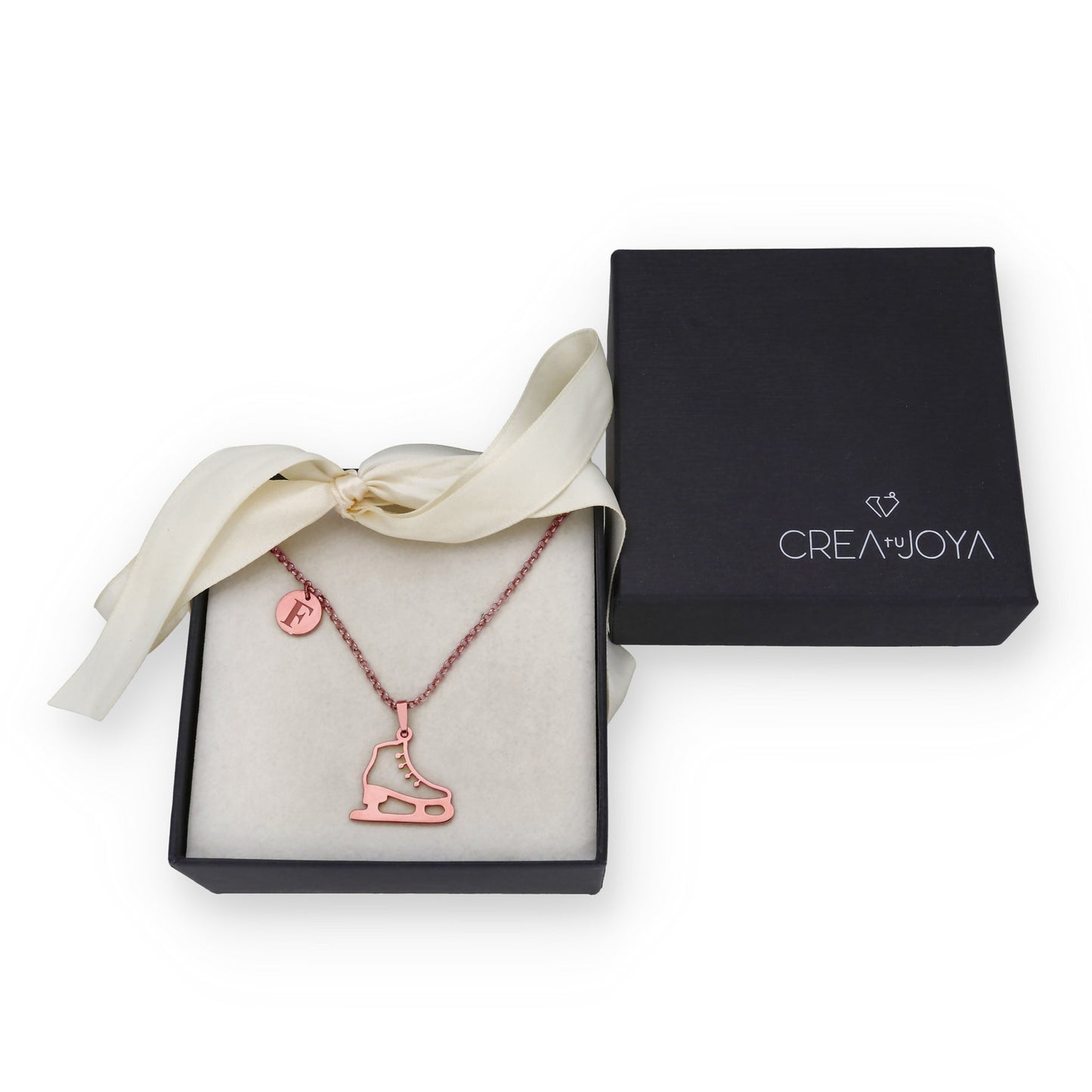 Colgante Patinaje sobre Hielo en Plata de Ley 925 y baño Oro 18k