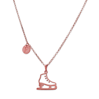 Colgante Patinaje sobre Hielo en Plata de Ley 925 y baño Oro 18k