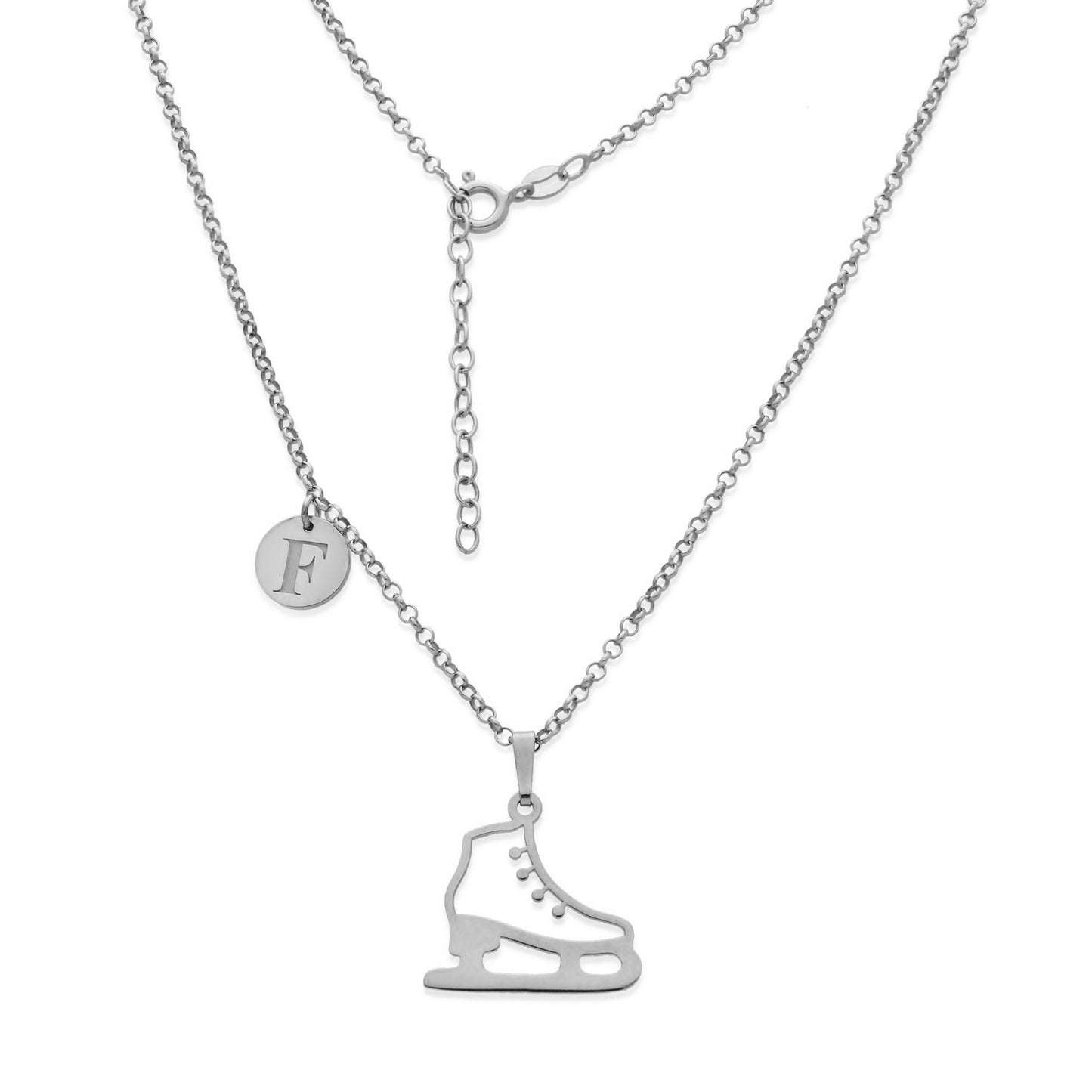 Colgante Patinaje sobre Hielo en Plata de Ley 925