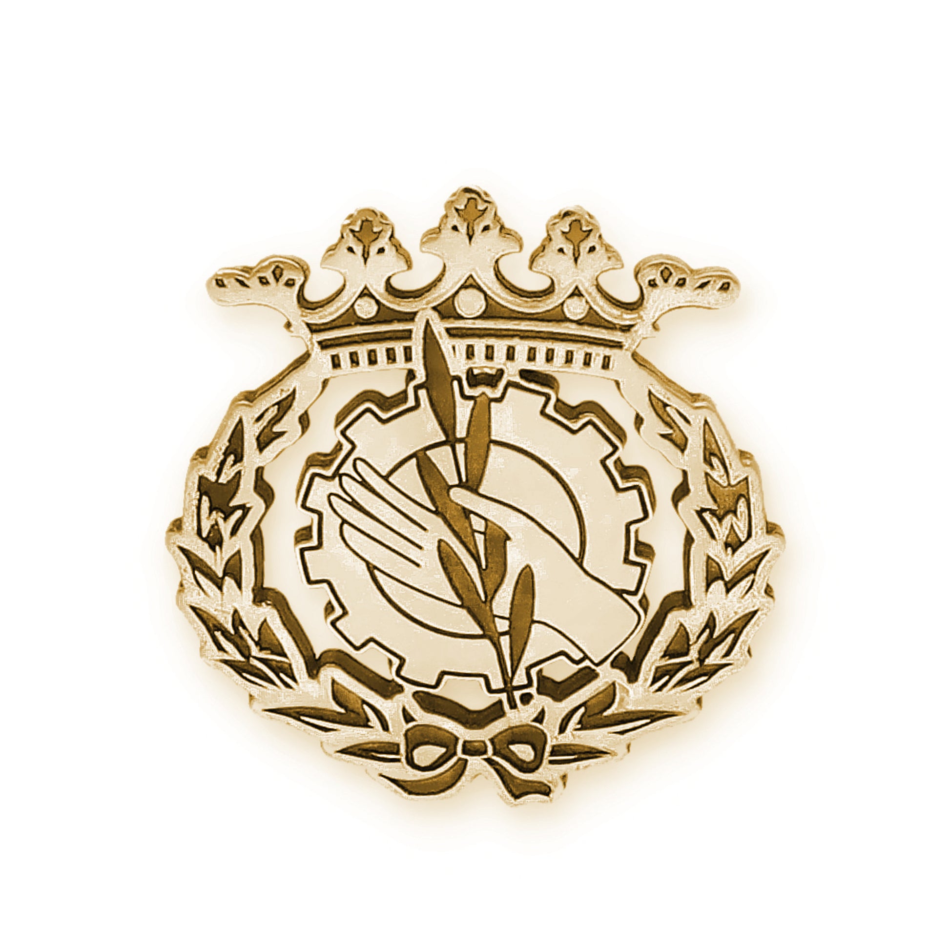 Pin Insignia Profesional de Trabajo Social en Oro de Ley 18K