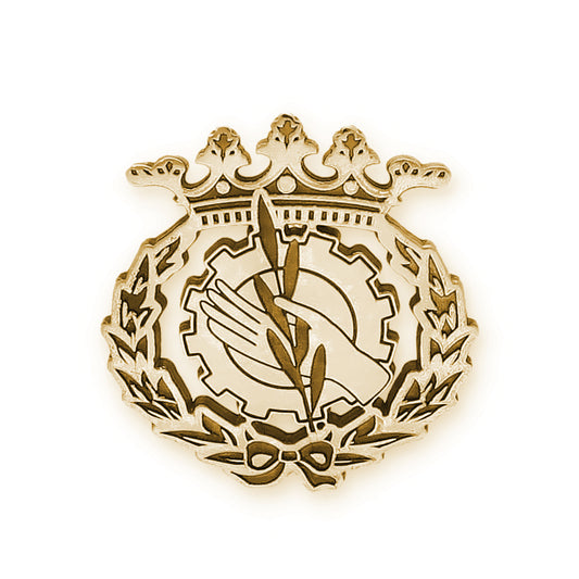 Pin Insignia Profesional de Trabajo Social en Oro de Ley 18K