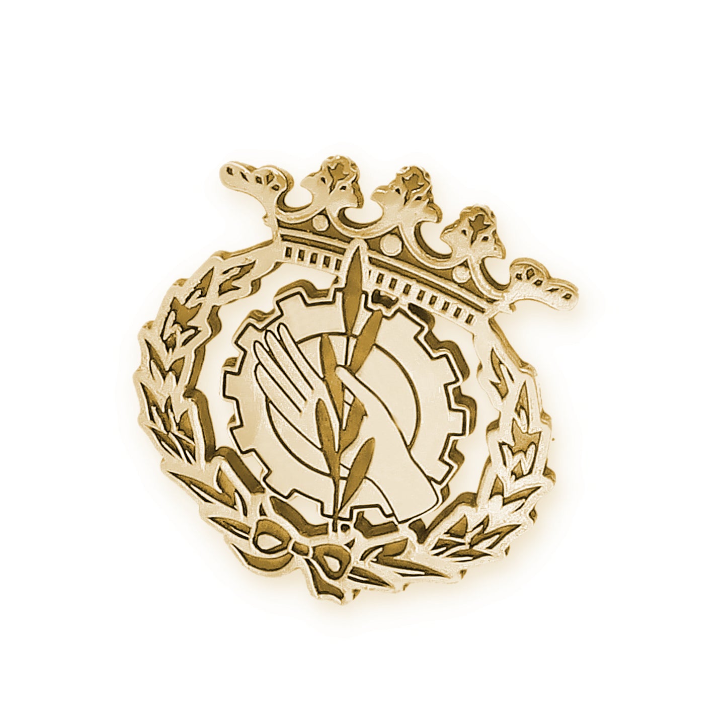 Pin Insignia Profesional de Trabajo Social en Oro de Ley 18K