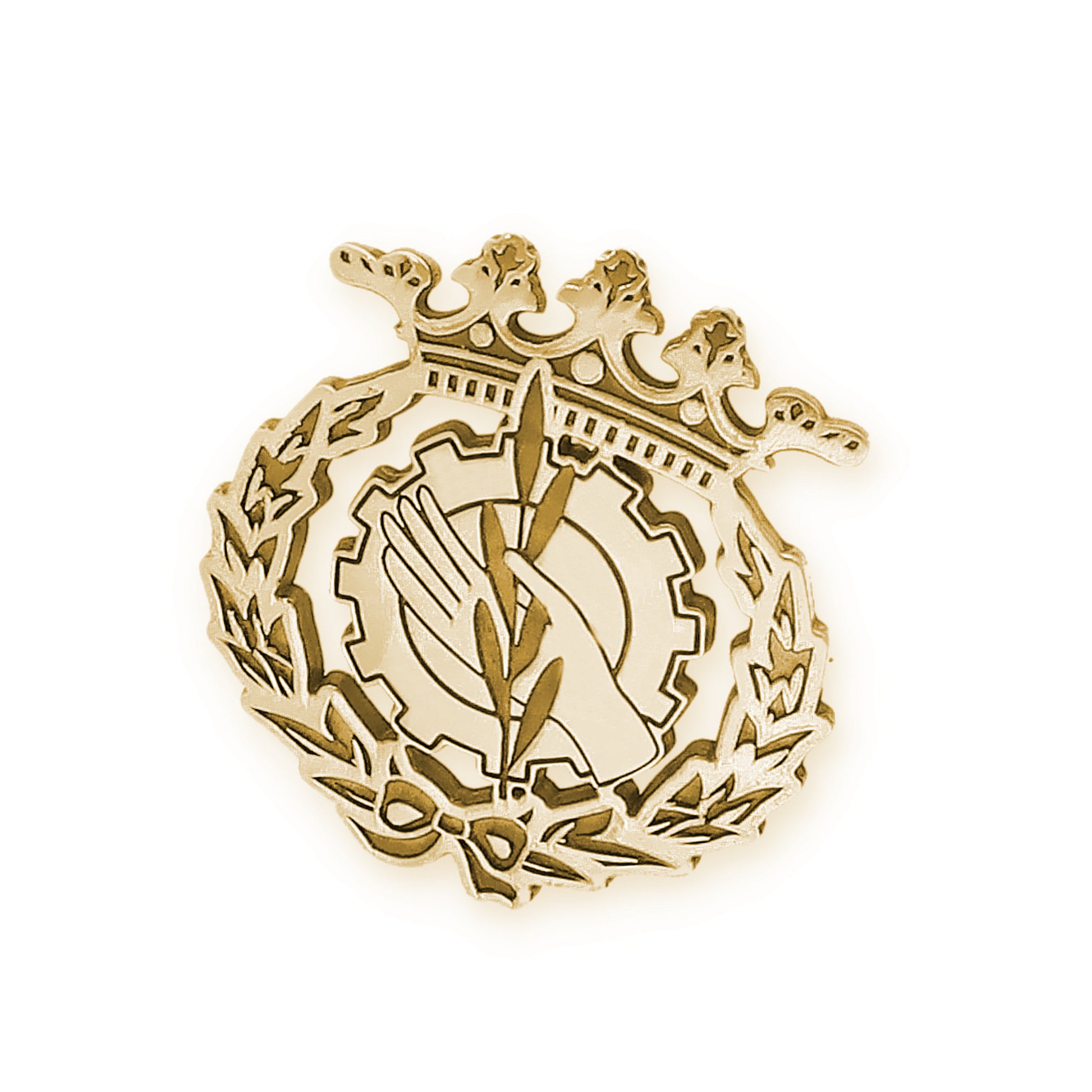 Pin Insignia Profesional de Trabajo Social en Oro de Ley 18K