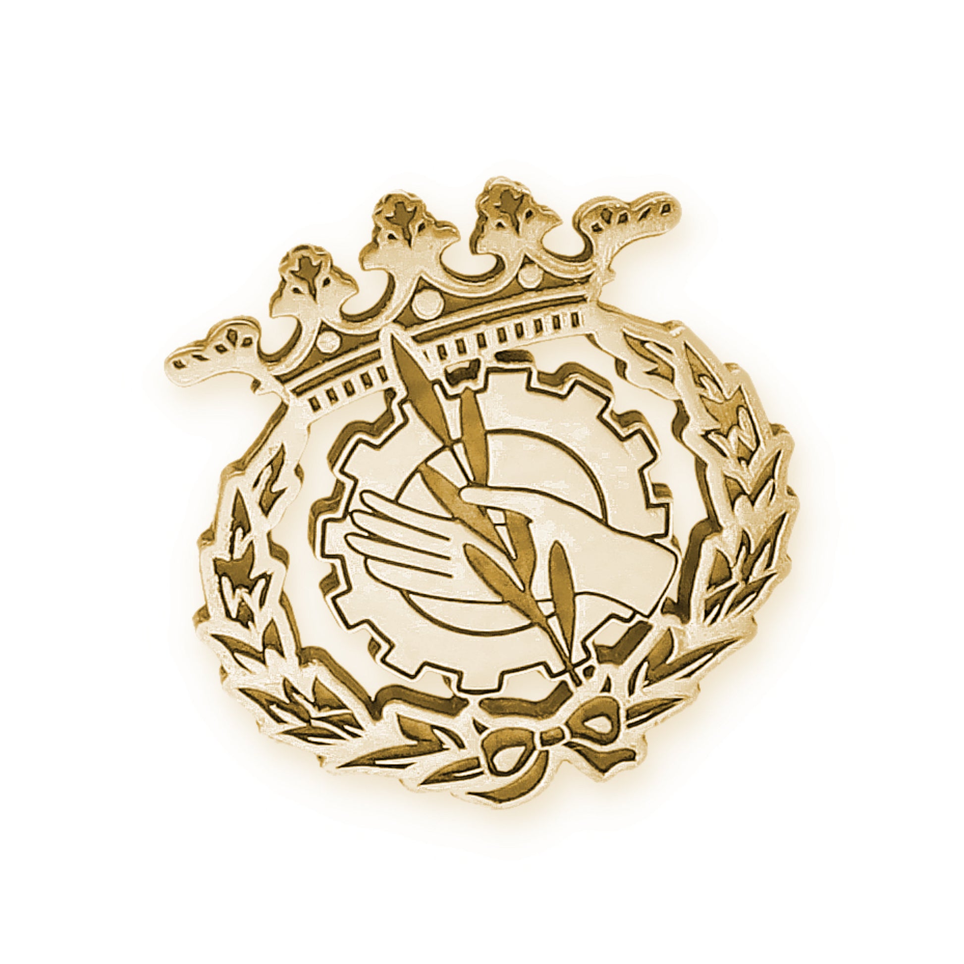 Pin Insignia Profesional de Trabajo Social en Oro de Ley 18K