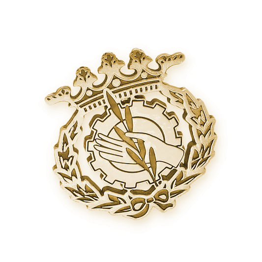 Pin Insignia Profesional de Trabajo Social en Oro de Ley 18K