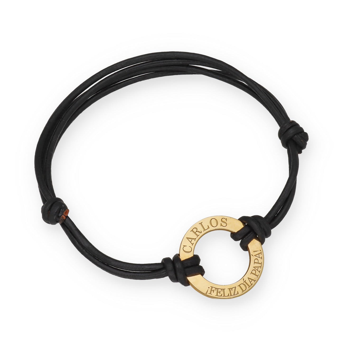 Pulsera Adel en Plata de Ley 925 y cuero