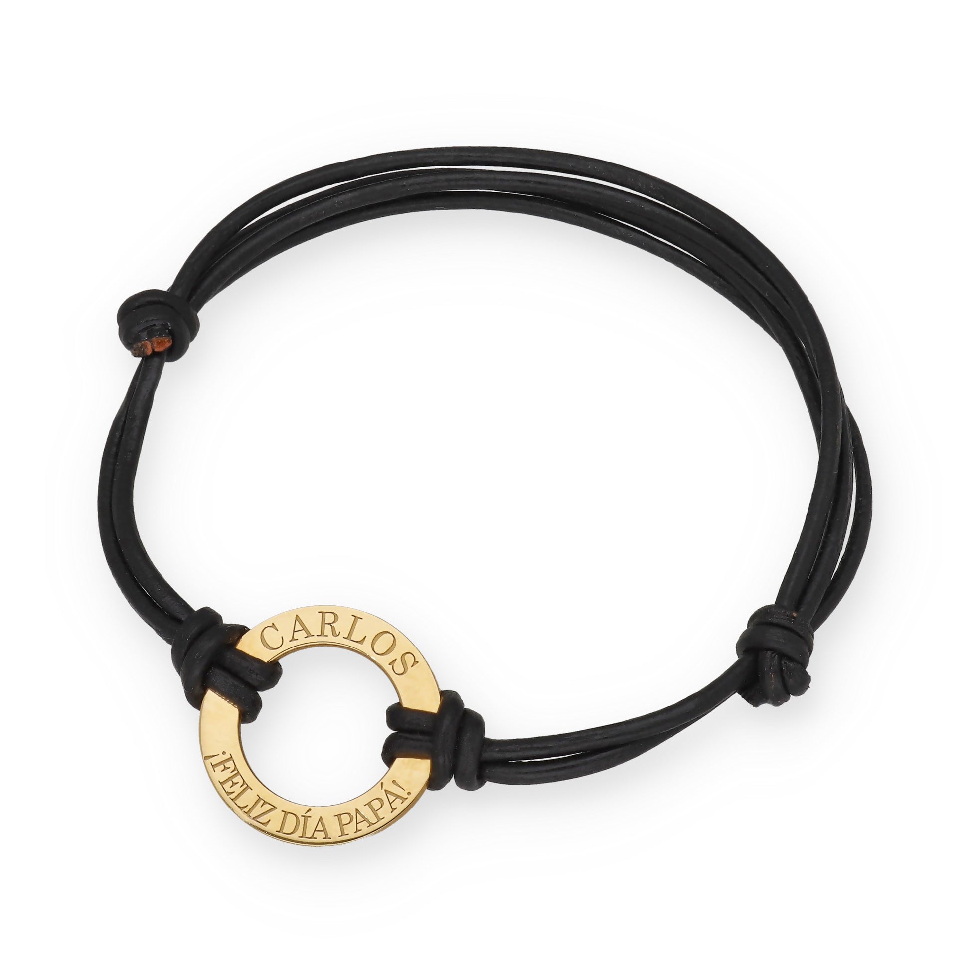 Pulsera Adel en Plata de Ley 925 y cuero