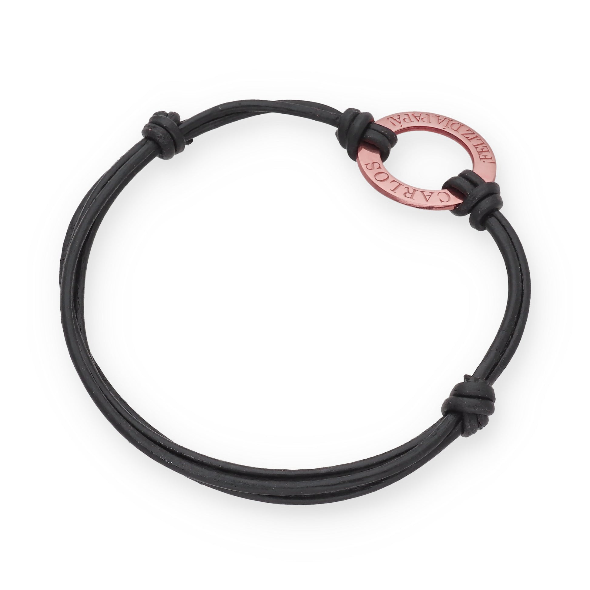 Pulsera Adel en Plata de Ley 925 y cuero