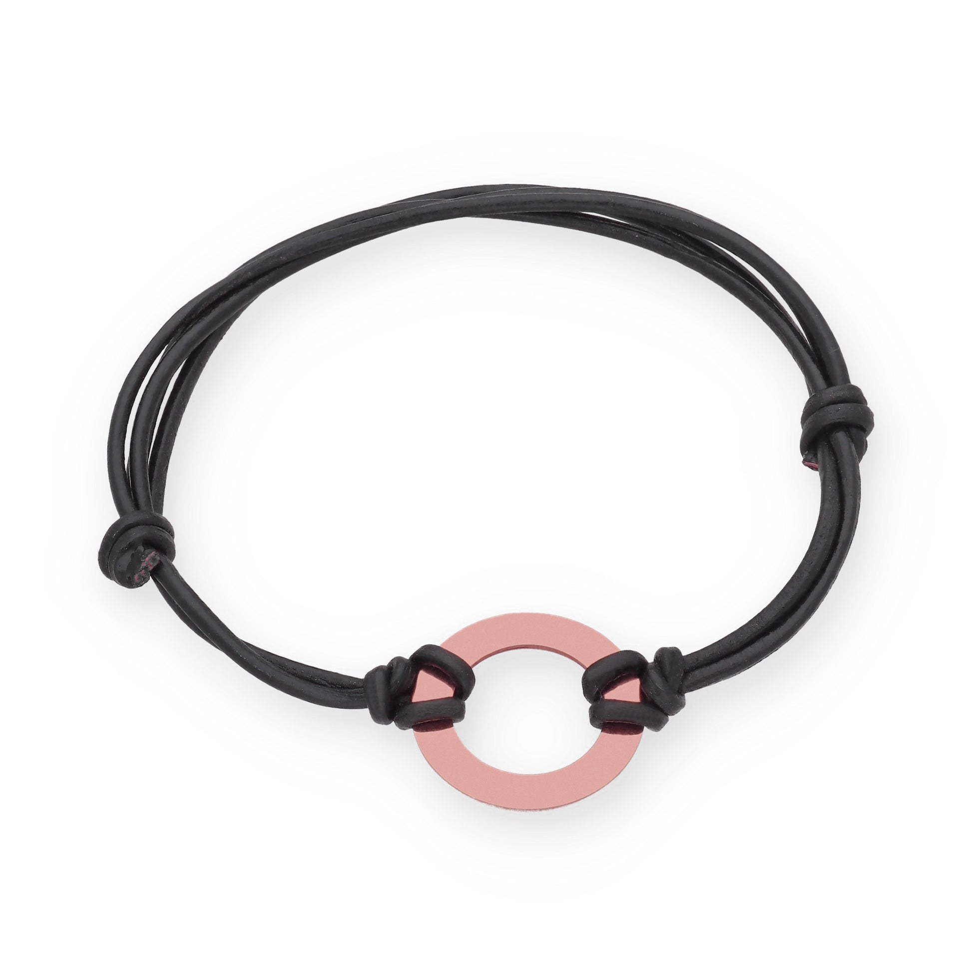 Pulsera Adel en Plata de Ley 925 y cuero