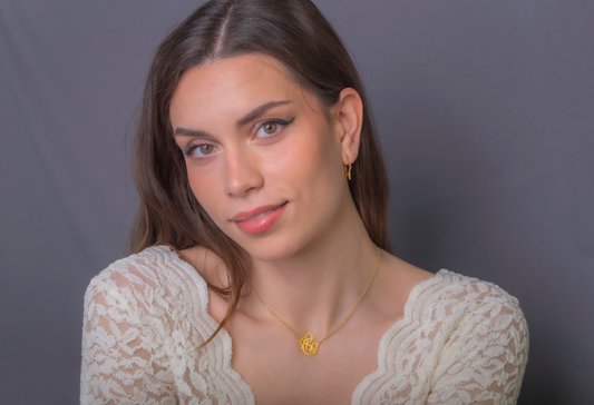 Colgante Vania Madre e Hijo en Plata de Ley 925 y baño Oro 18k