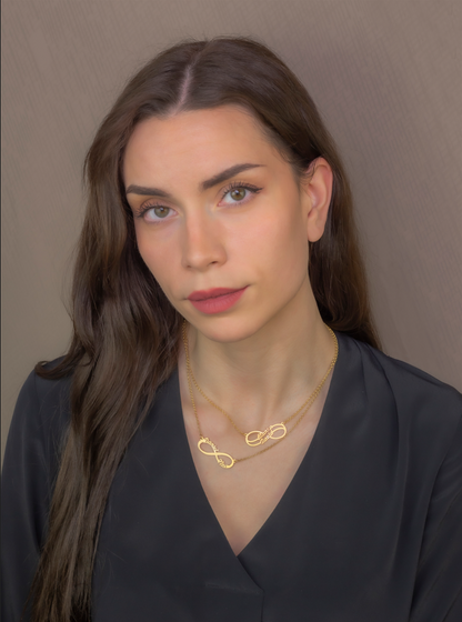 Colgante Infinito con Nombres de Plata 925