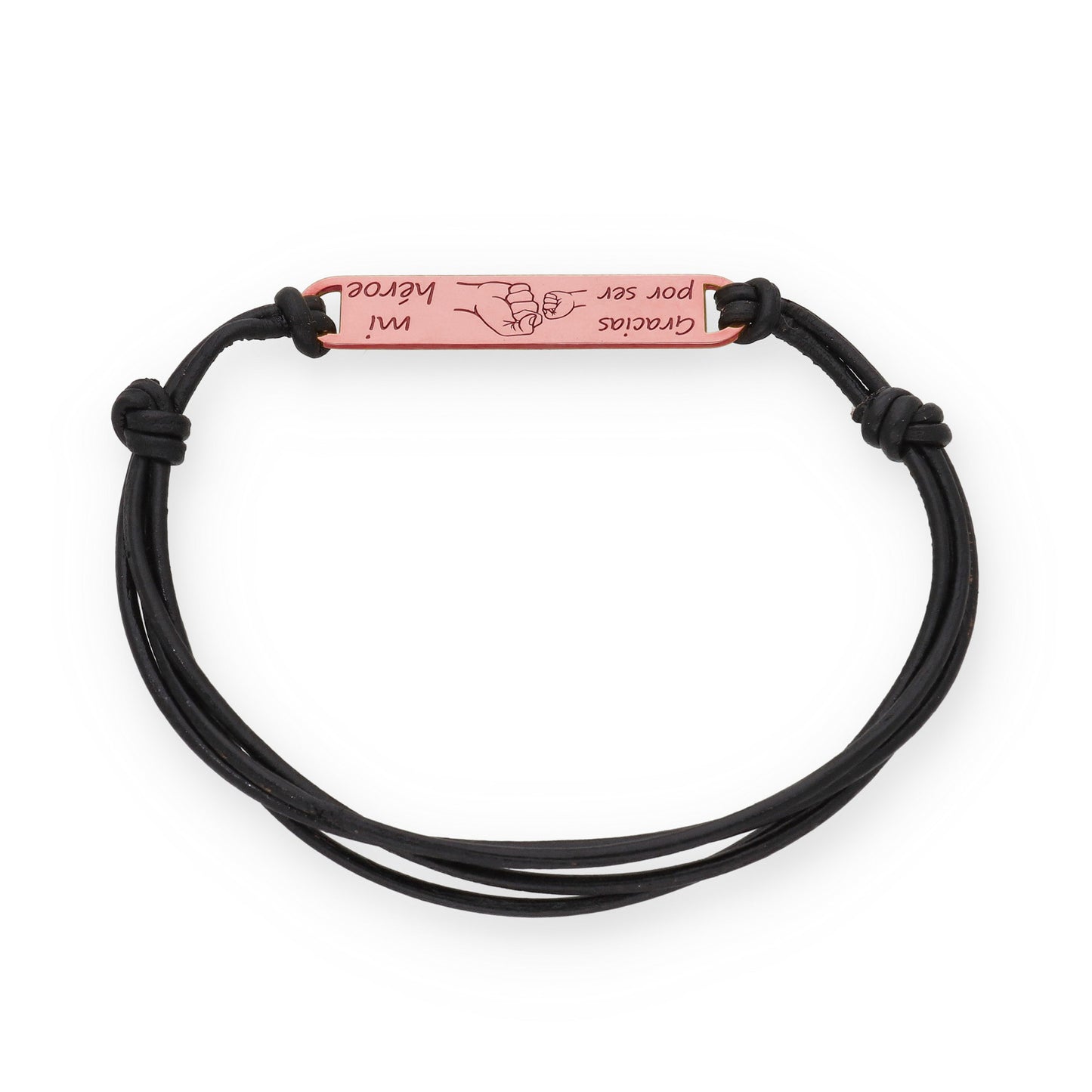 Pulsera Horacio en Plata de Ley 925 y cuero