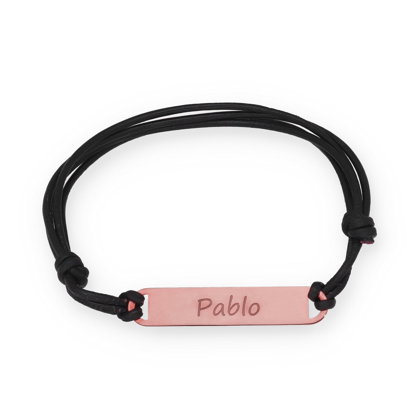 Pulsera Horacio en Plata de Ley 925 y cuero