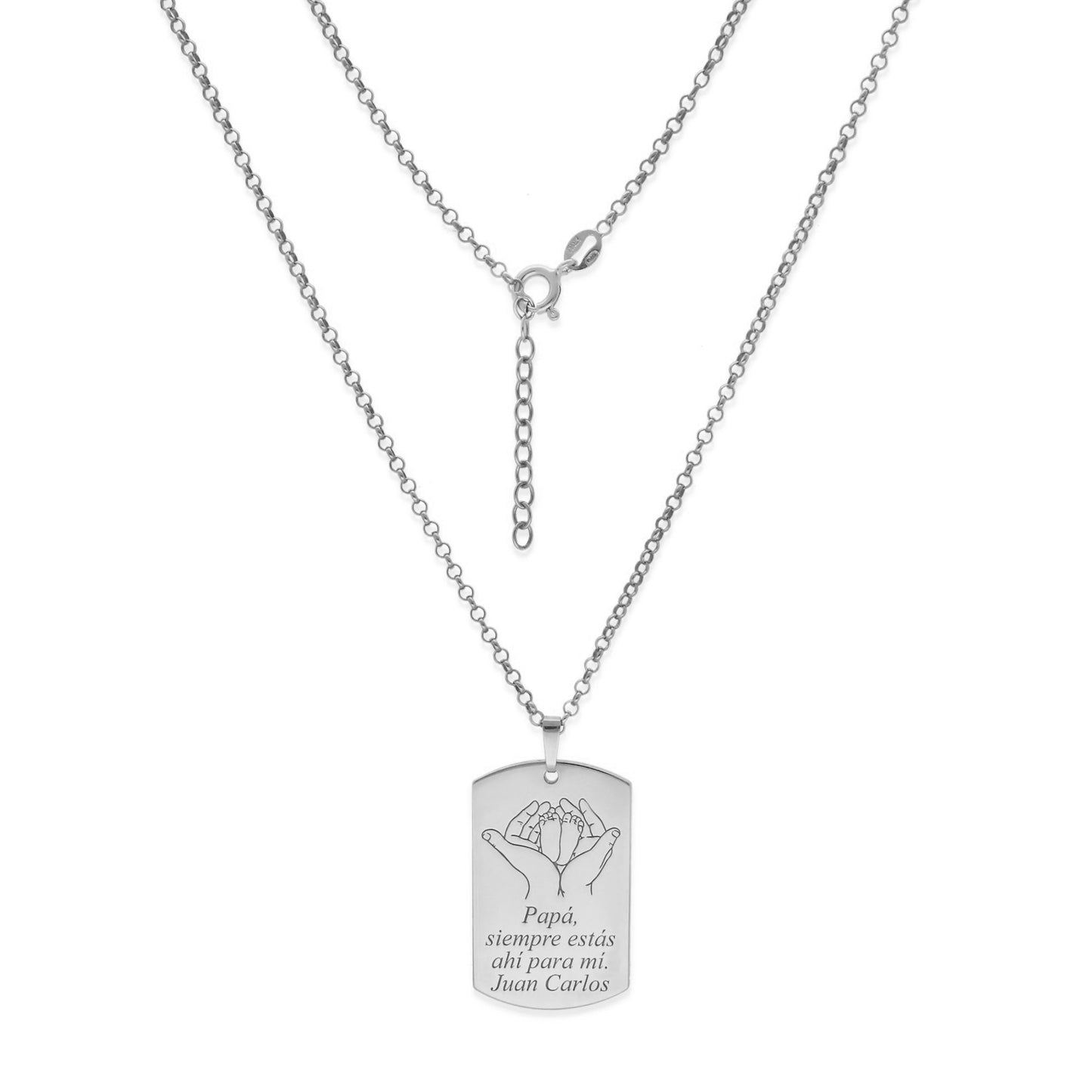 Colgante Marius en Plata de Ley 925 y baño Oro 18k