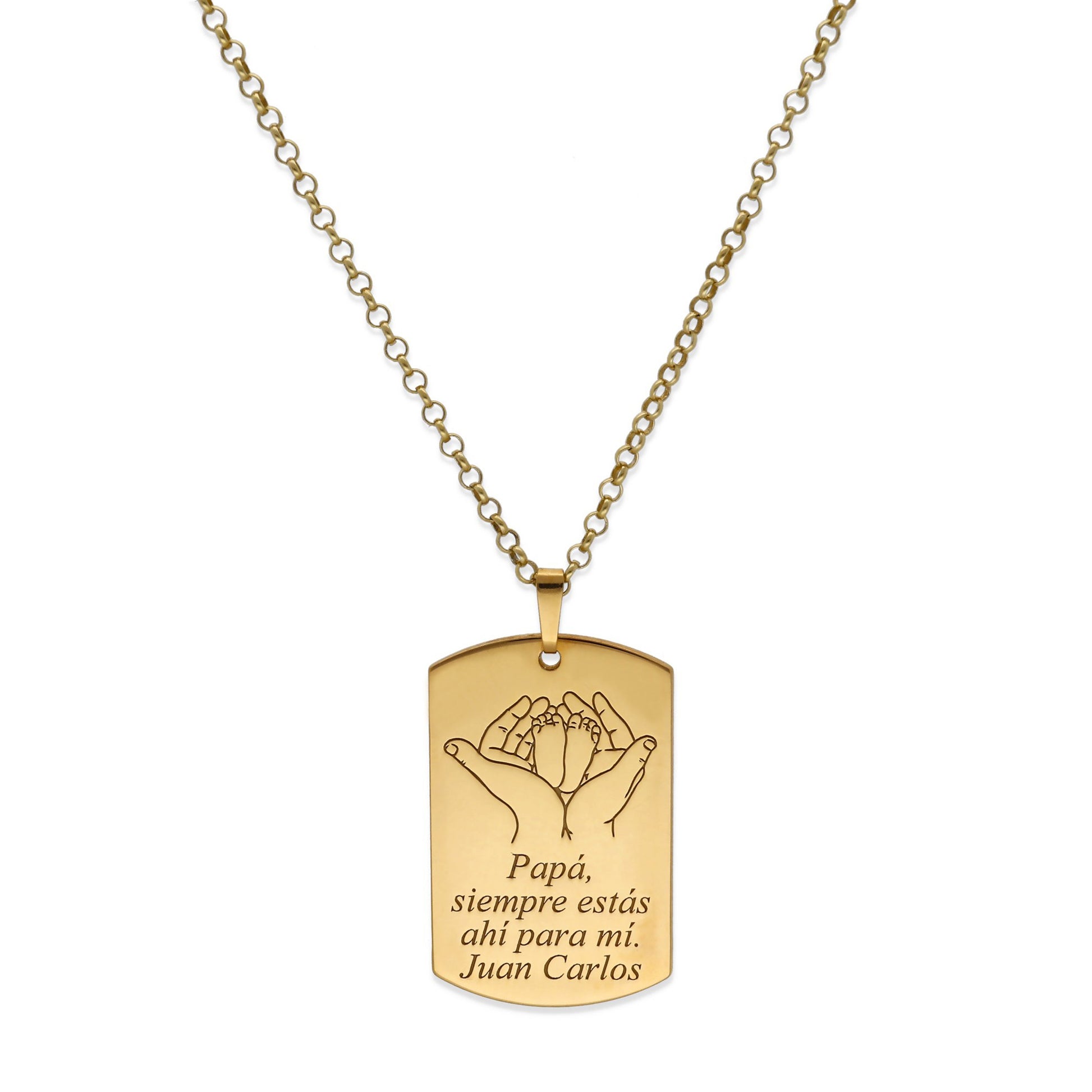 Colgante Marius en Plata de Ley 925 y baño Oro 18k