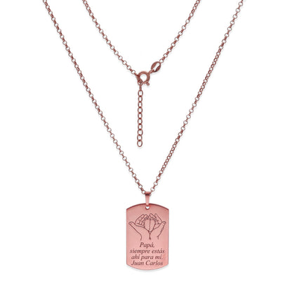 Colgante Marius en Plata de Ley 925 y baño Oro 18k