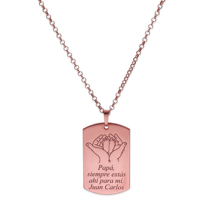 Colgante Marius en Plata de Ley 925 y baño Oro 18k