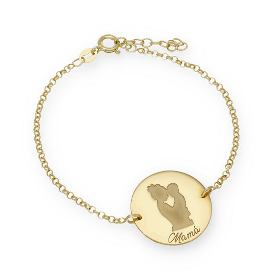 Pulsera Ninda en Plata de Ley 925 y baño Oro 18k