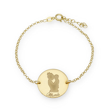 Pulsera Ninda en Plata de Ley 925 y baño Oro 18k