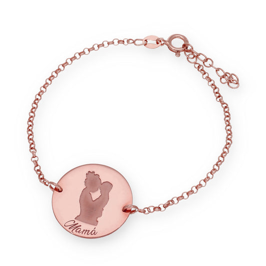 Pulsera Ninda en Plata de Ley 925 y baño Oro rosa 18k