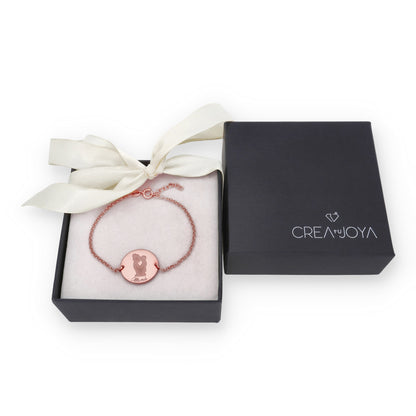 Pulsera Ninda en Plata de Ley 925 y baño Oro rosa 18k