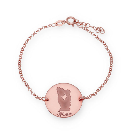 Pulsera Ninda en Plata de Ley 925 y baño Oro rosa 18k