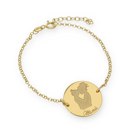 Pulsera Edda en Plata de Ley 925 y baño Oro 18k