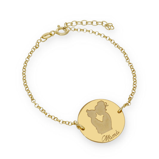 Pulsera Edda en Plata de Ley 925 y baño Oro 18k