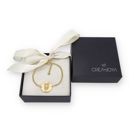 Pulsera Edda en Plata de Ley 925 y baño Oro 18k