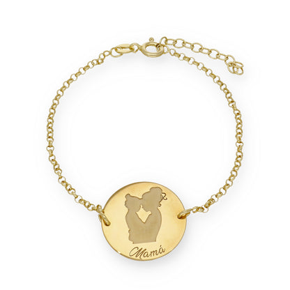 Pulsera Edda en Plata de Ley 925 y baño Oro 18k