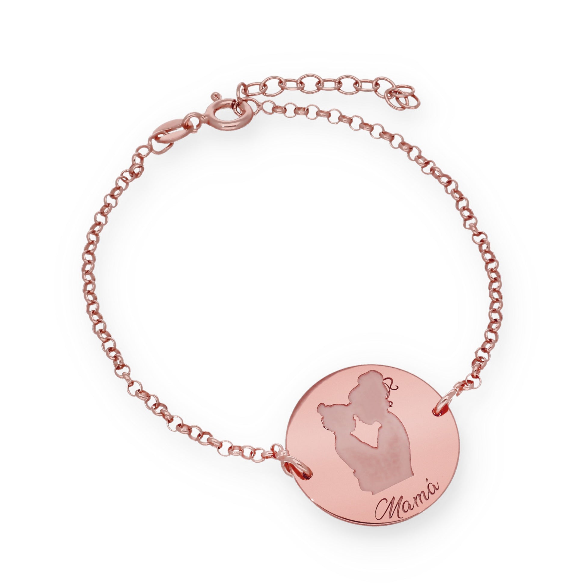 Pulsera Edda en Plata de Ley 925 y baño Oro rosa 18k