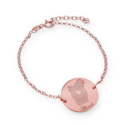 Pulsera Edda en Plata de Ley 925 y baño Oro rosa 18k