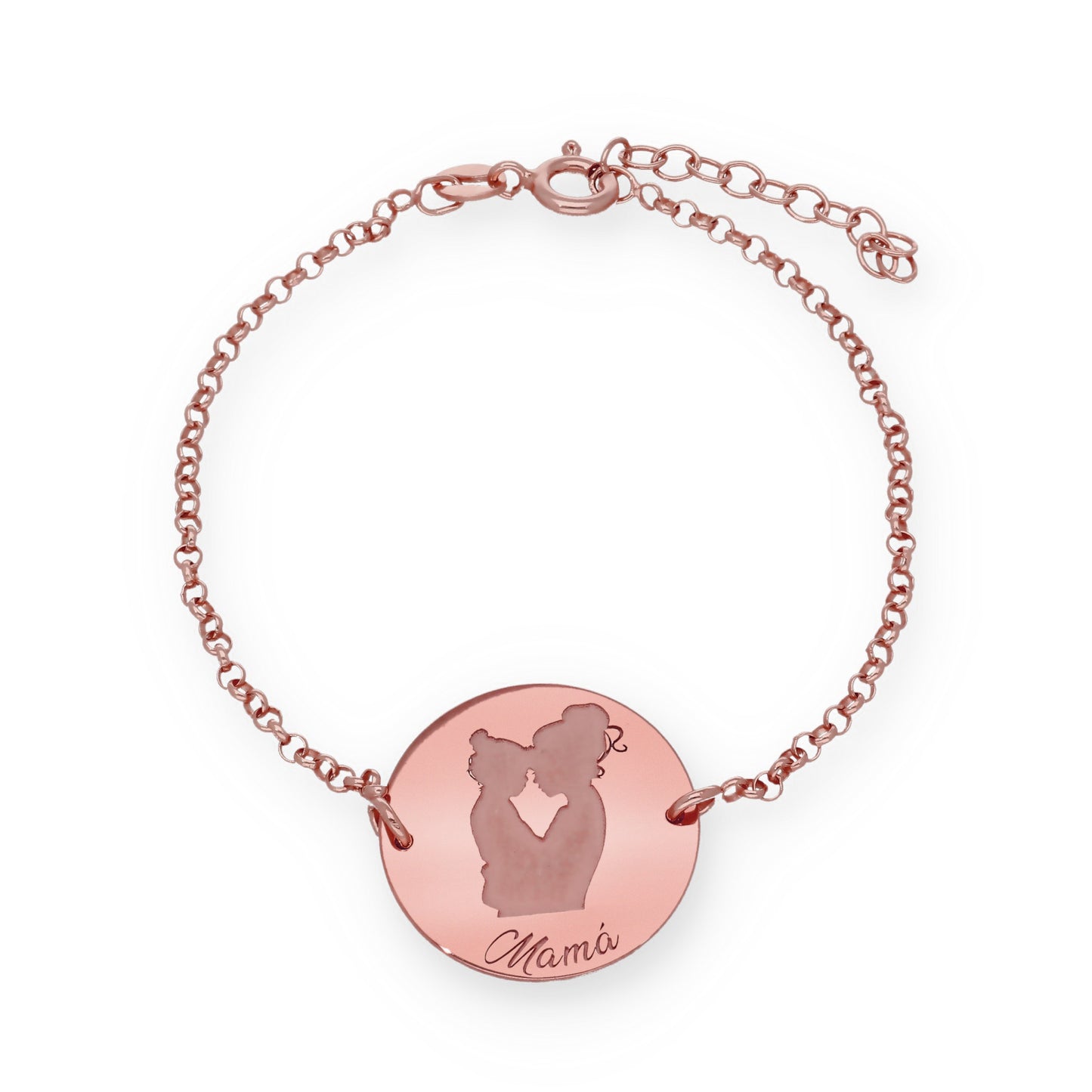 Pulsera Edda en Plata de Ley 925 y baño Oro rosa 18k