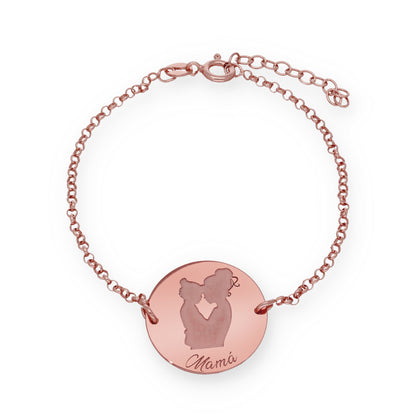 Pulsera Edda en Plata de Ley 925 y baño Oro rosa 18k