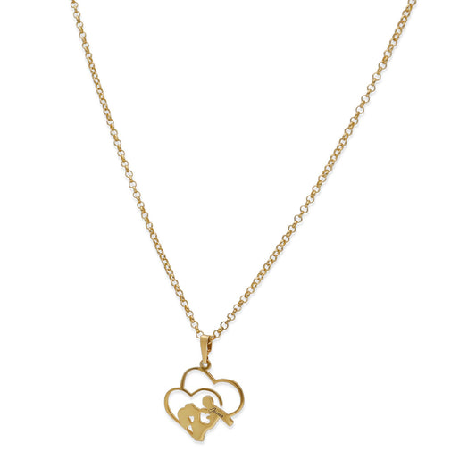 Colgante Maia en Plata de Ley 925 y baño Oro 18k