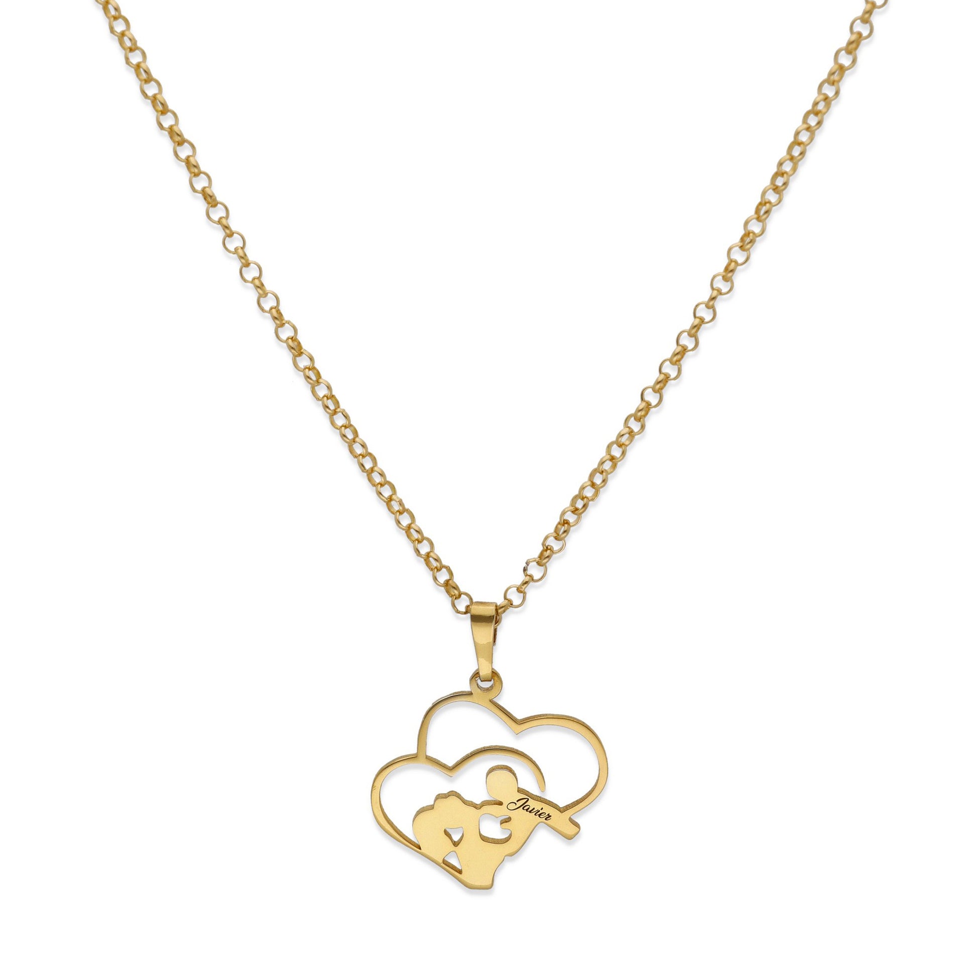 Colgante Maia en Plata de Ley 925 y baño Oro rosa 18k