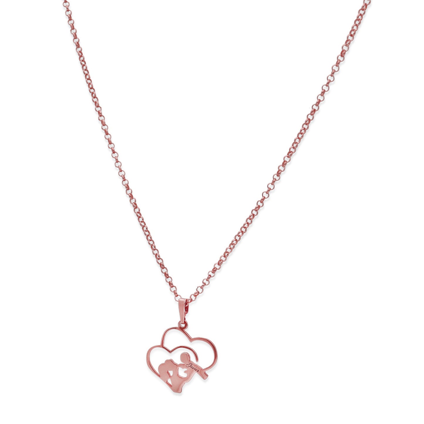 Colgante Maia en Plata de Ley 925 y baño Oro rosa 18k