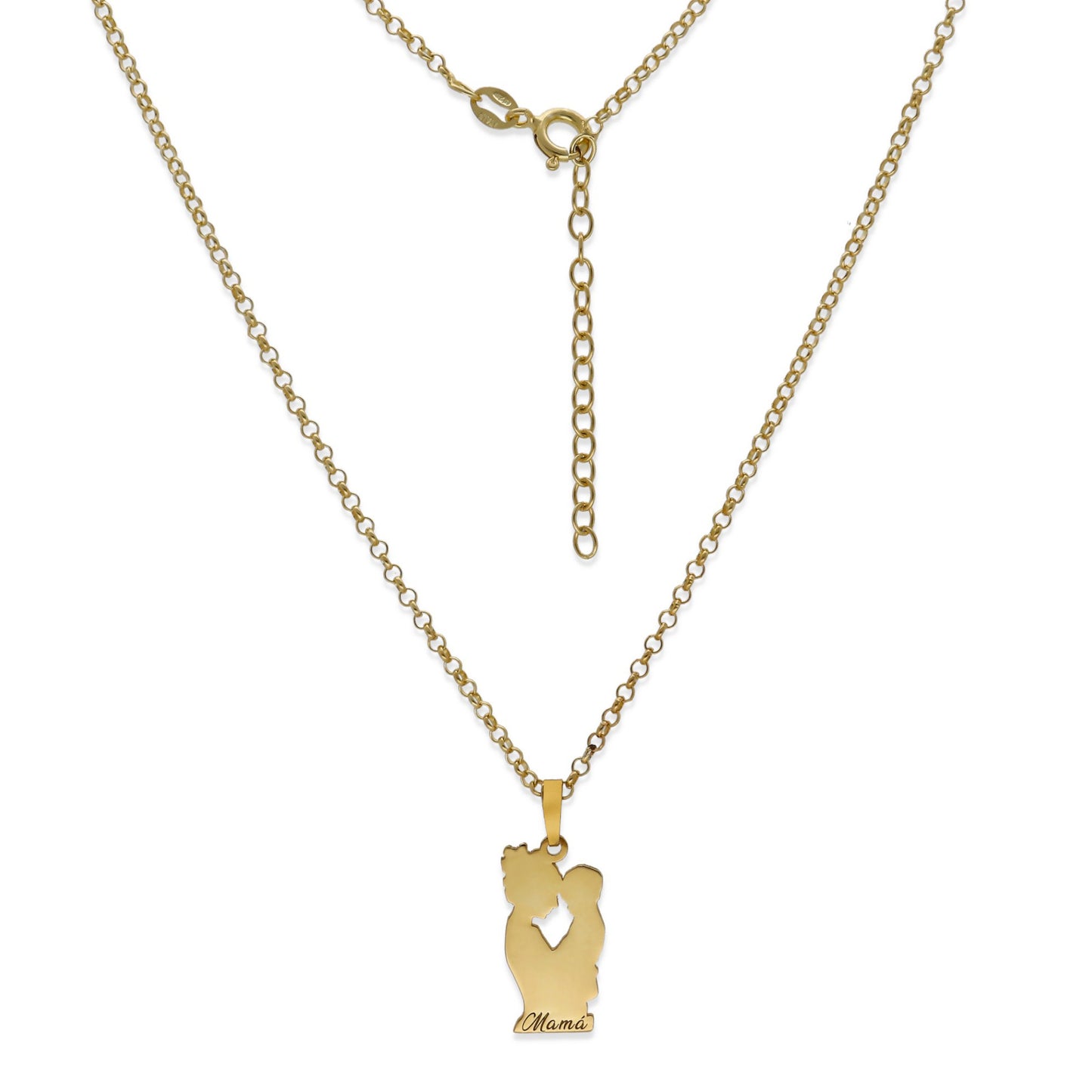 Colgante Emese niño en Plata de Ley 925 y baño Oro 18k