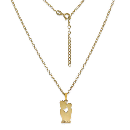 Colgante Emese niño en Plata de Ley 925 y baño Oro 18k