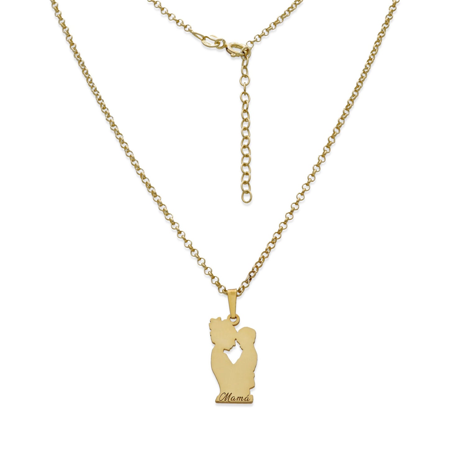 Colgante Emese niño en Plata de Ley 925 y baño Oro 18k