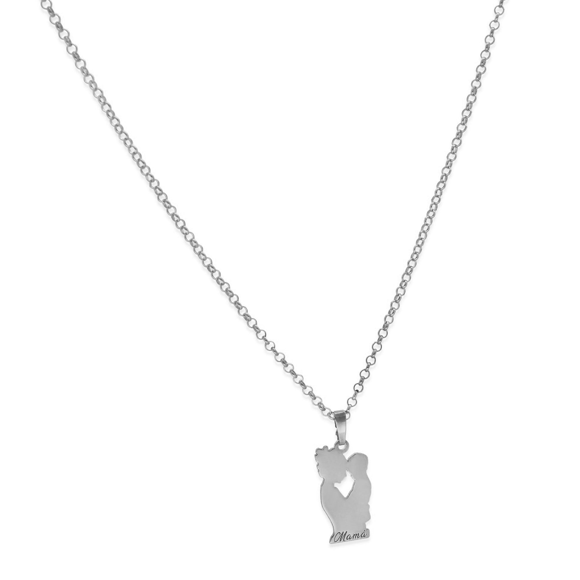 Colgante Emese niño en Plata de Ley 925 y baño Oro rosa 18k