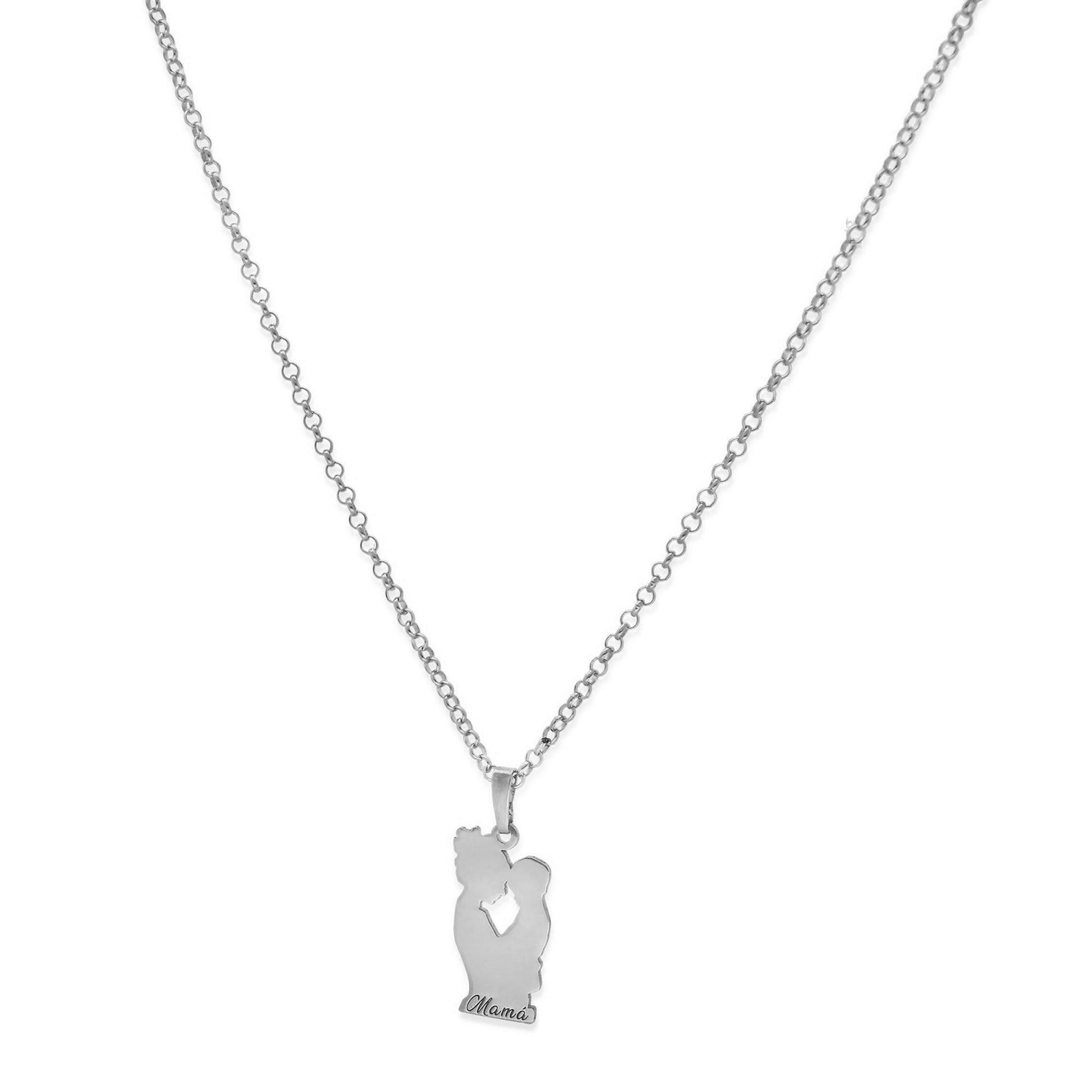 Colgante Emese niño en Plata de Ley 925 y baño Oro rosa 18k