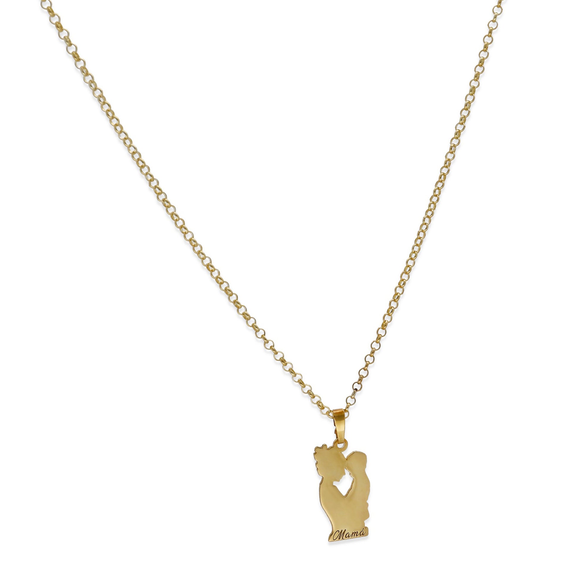 Colgante Emese niño en Plata de Ley 925 y baño Oro rosa 18k