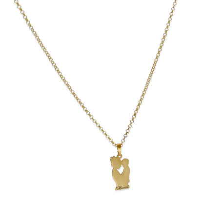 Colgante Emese niño en Plata de Ley 925 y baño Oro rosa 18k