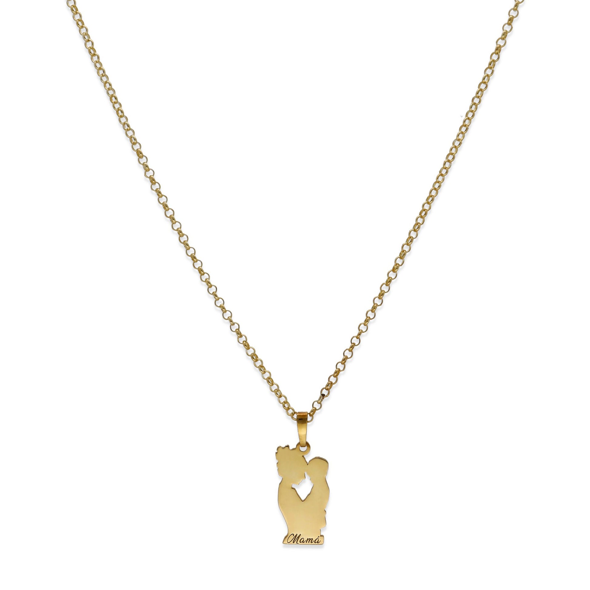 Colgante Emese niño en Plata de Ley 925 y baño Oro rosa 18k