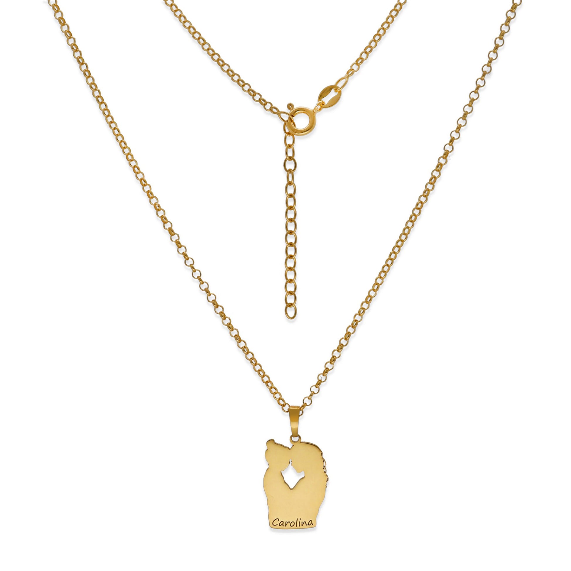 Colgante Linda en Plata de Ley 925 y baño Oro 18k